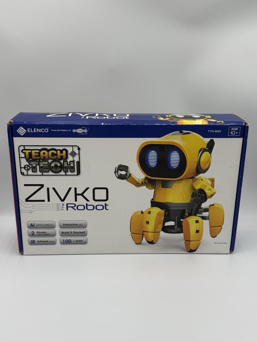 Elenco “Zivko the Robot”, Interactive A/I Capable Robot with Infrared Sensor, S
